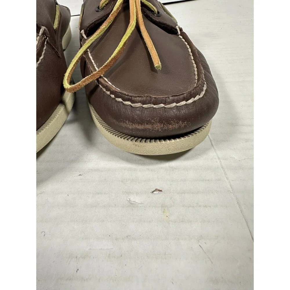 Sperry Top-Sider Mens 14M Brown Leather Authentic Original Boat Shoes‎ 0195115